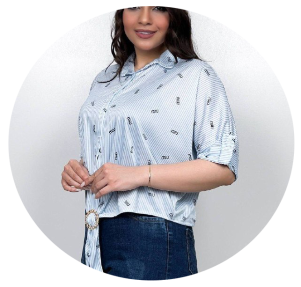 شومیز چاپی گره ای